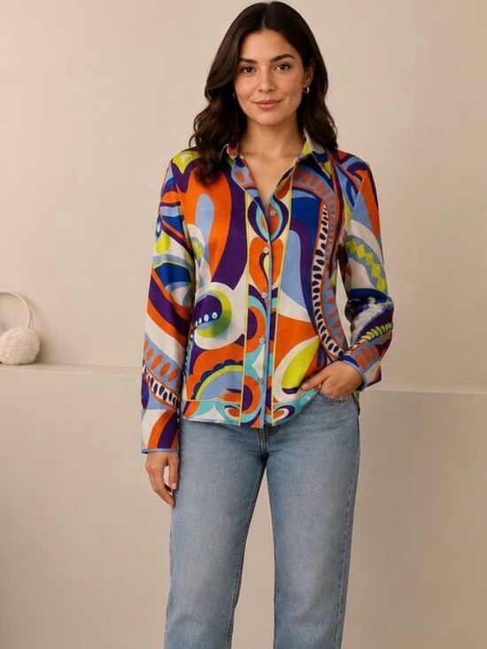 Zara Tops - Geometric Bluse - Zara